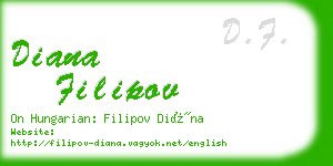 diana filipov business card